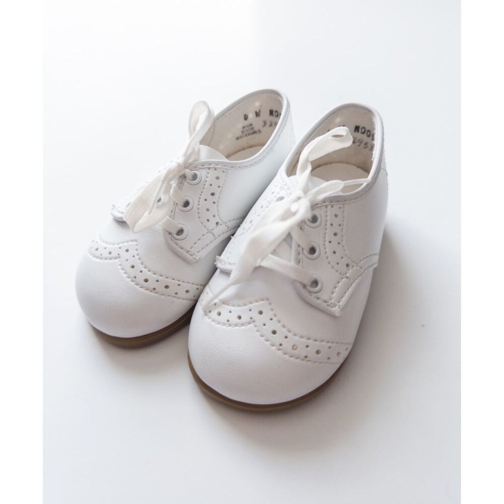 Small Steps Classic‎ White Baby Oxford Shoes Shoes